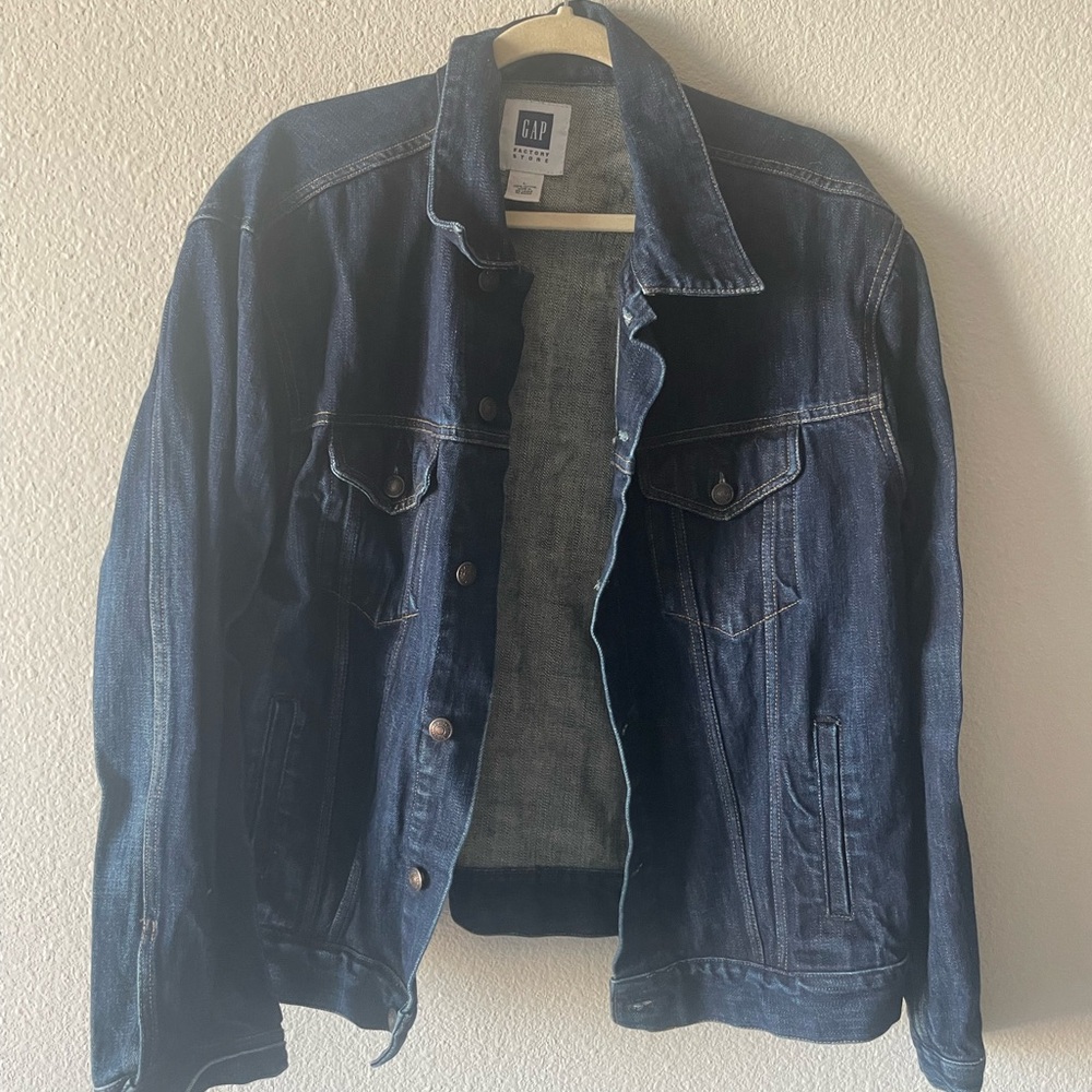 GAP Men's Dark Indigo Denim Jacket